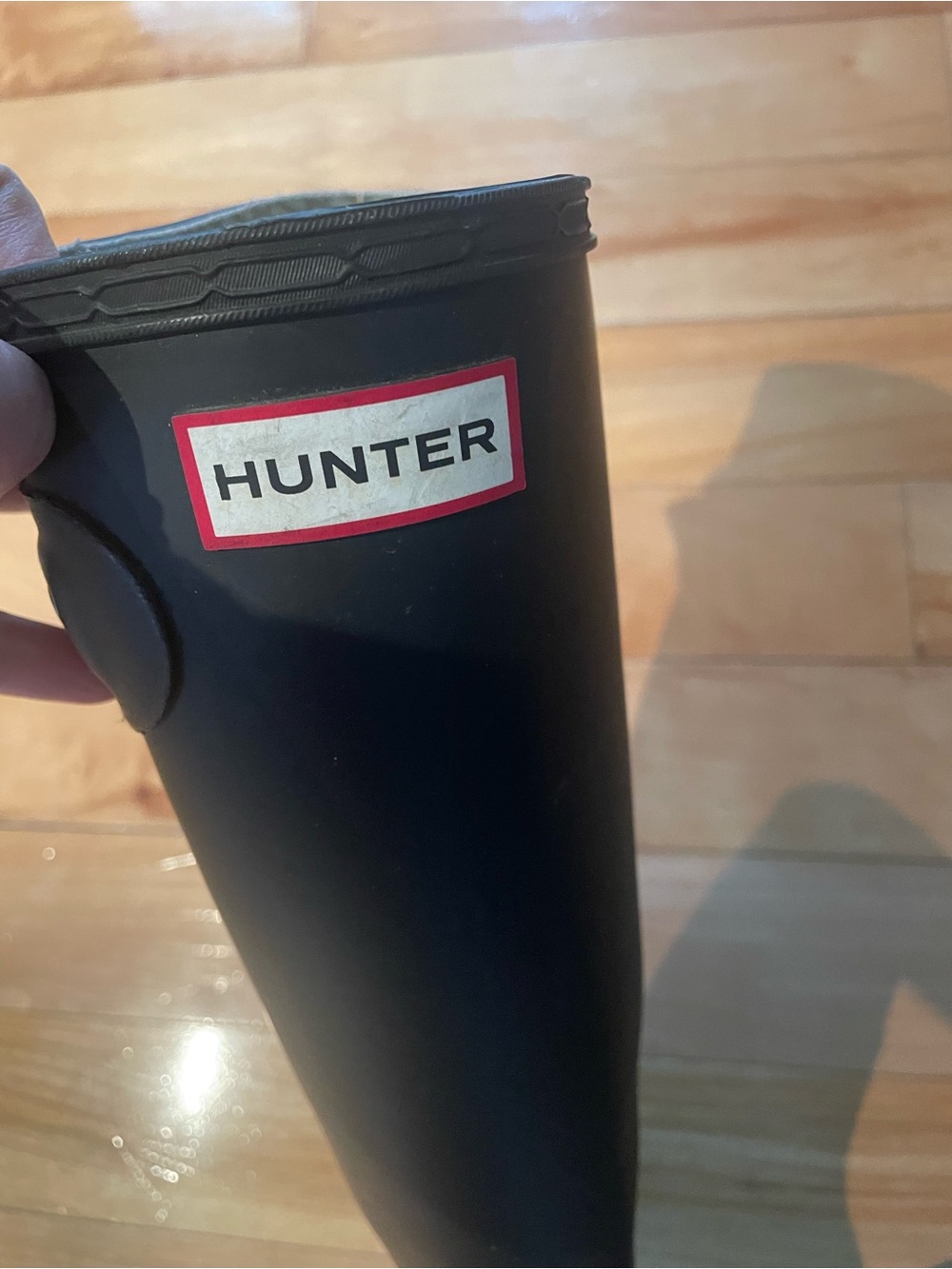 Hunter Beige Lined Rain Boot Interior - Picture 3 of 3